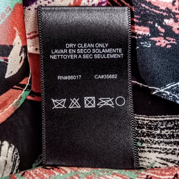 Bebe Metal Embellished Flutter Sleeve Silk Top - Picture 7 of 7